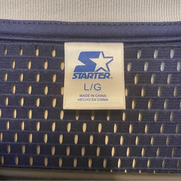 NFL Dallas Cowboys Jersey Starter Mesh Top Lace Up Neckline Blue White Large NWT - Picture 3 of 8